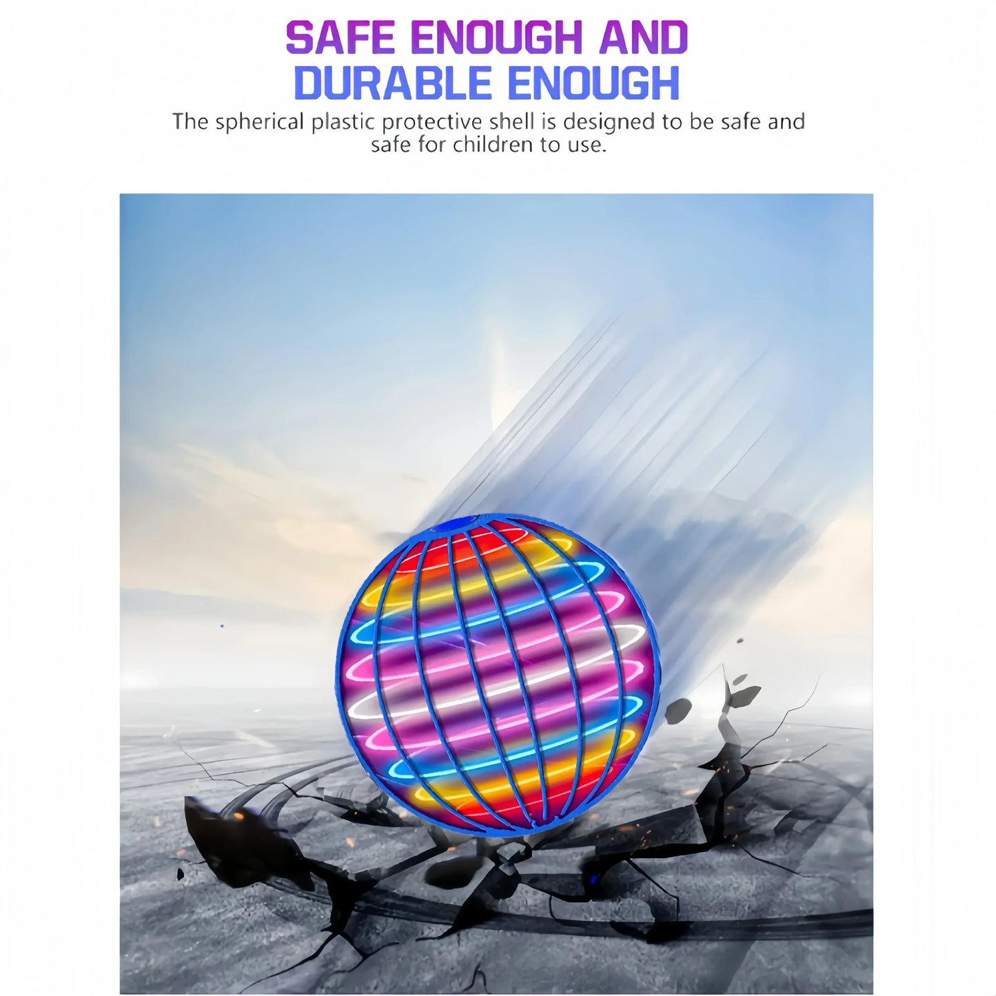 Latająca piłka LED boomerang dla dzieci